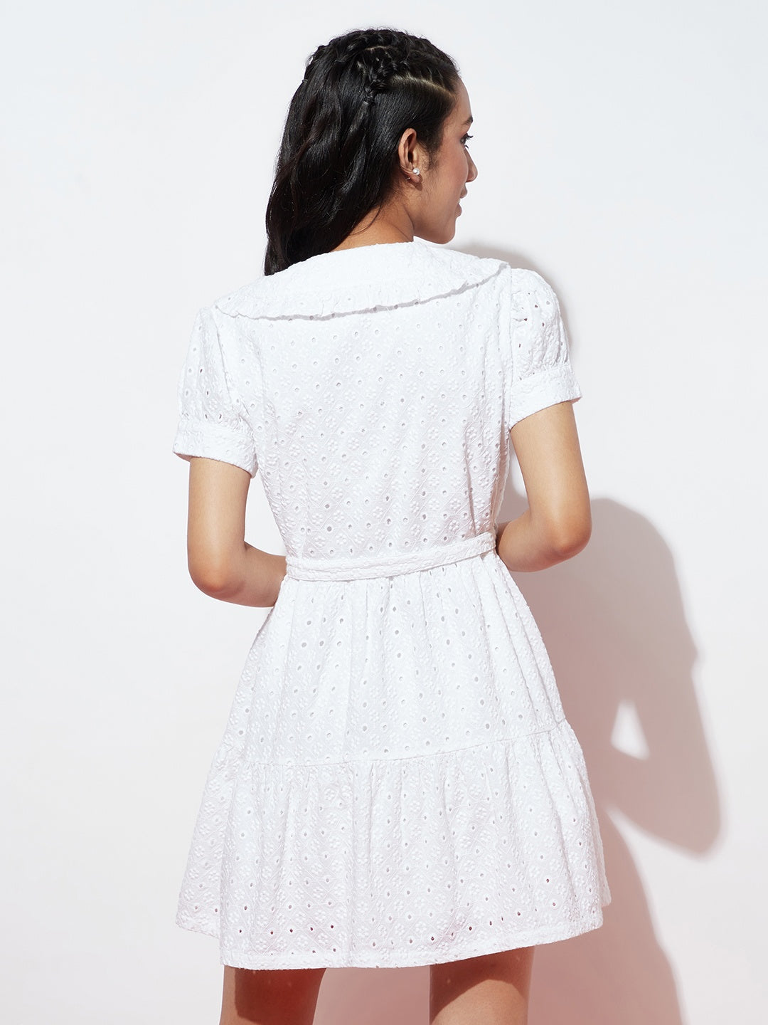 Girls Schiffili White Dress