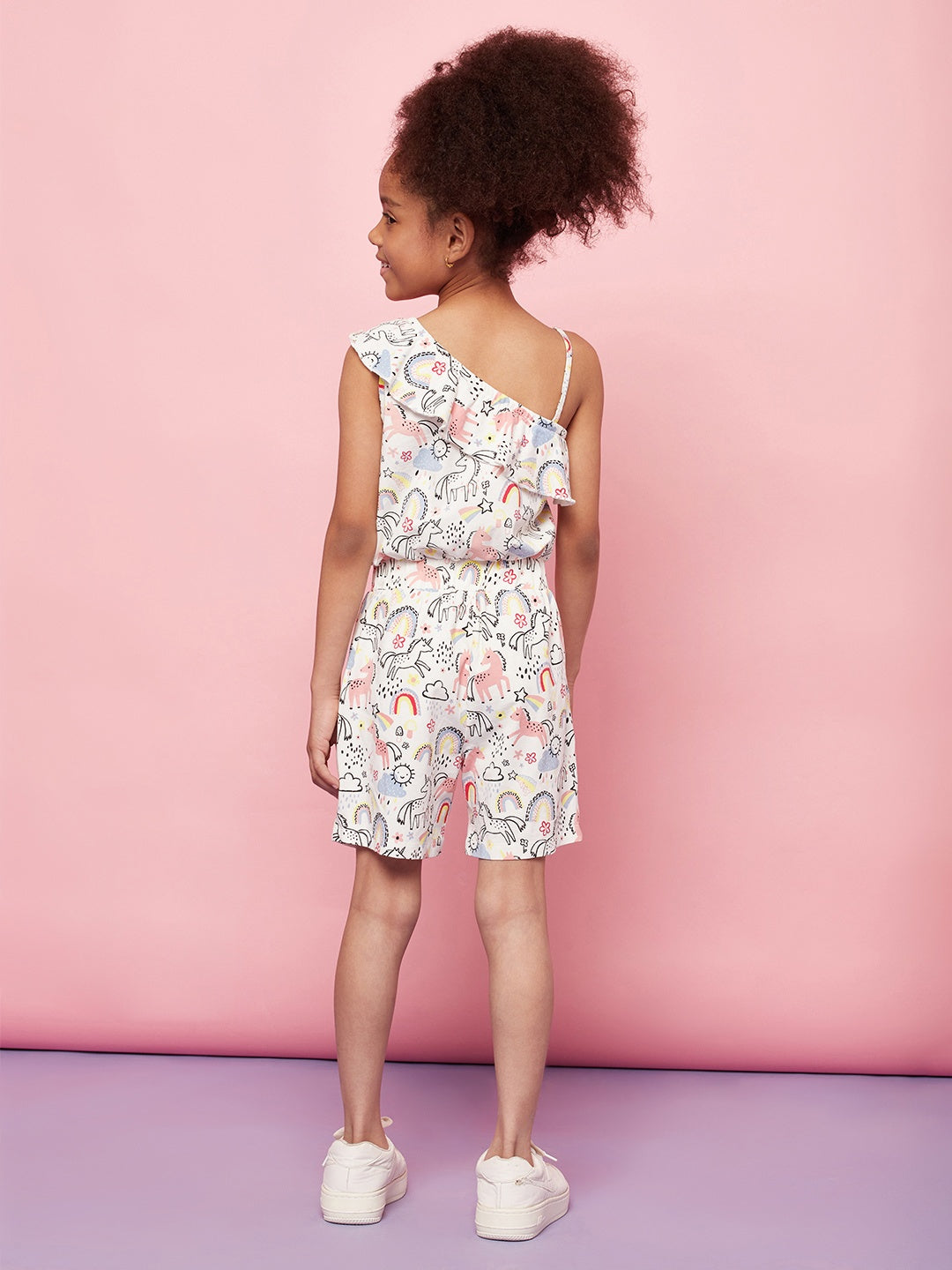 Kid Girl Pony Print Dress