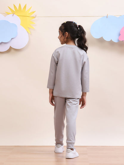 Unisex Grey Co-Ord Set for Kids