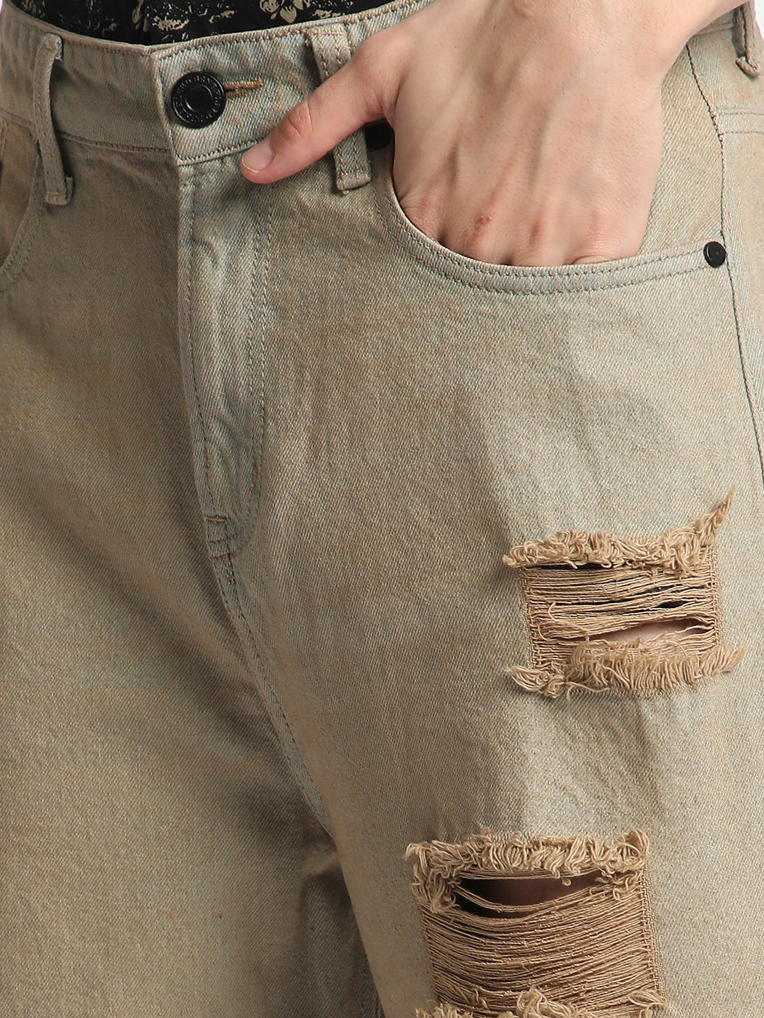 Men-Heavy-distress-Baggy-fit-jeans