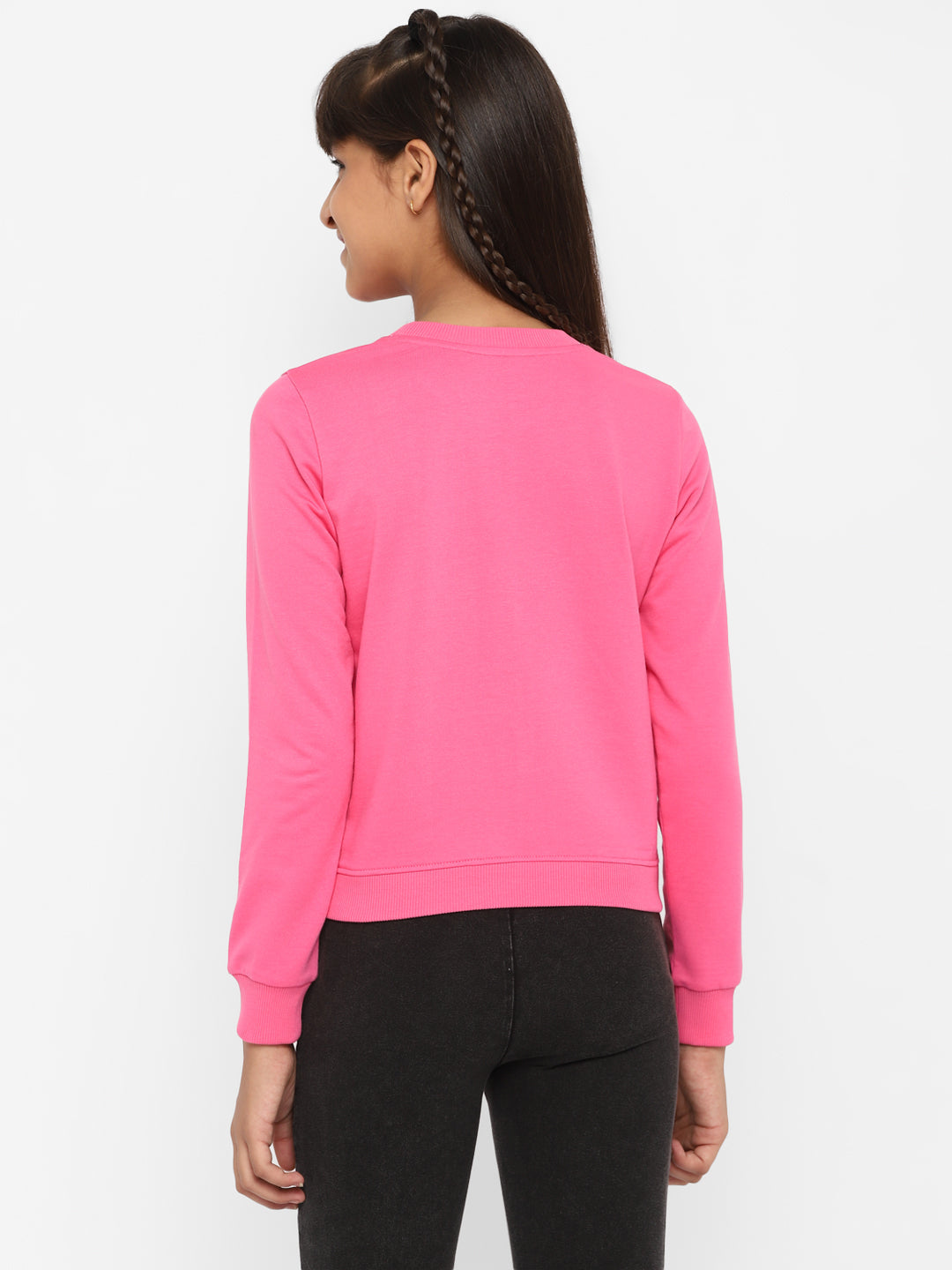 Girls-All-About-Day-Printed-Sweatshirt-Pink