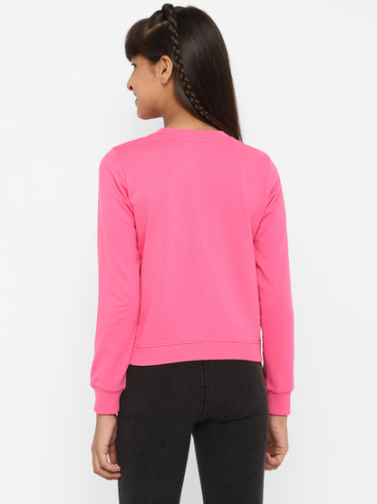 Girls-All-About-Day-Printed-Sweatshirt-Pink