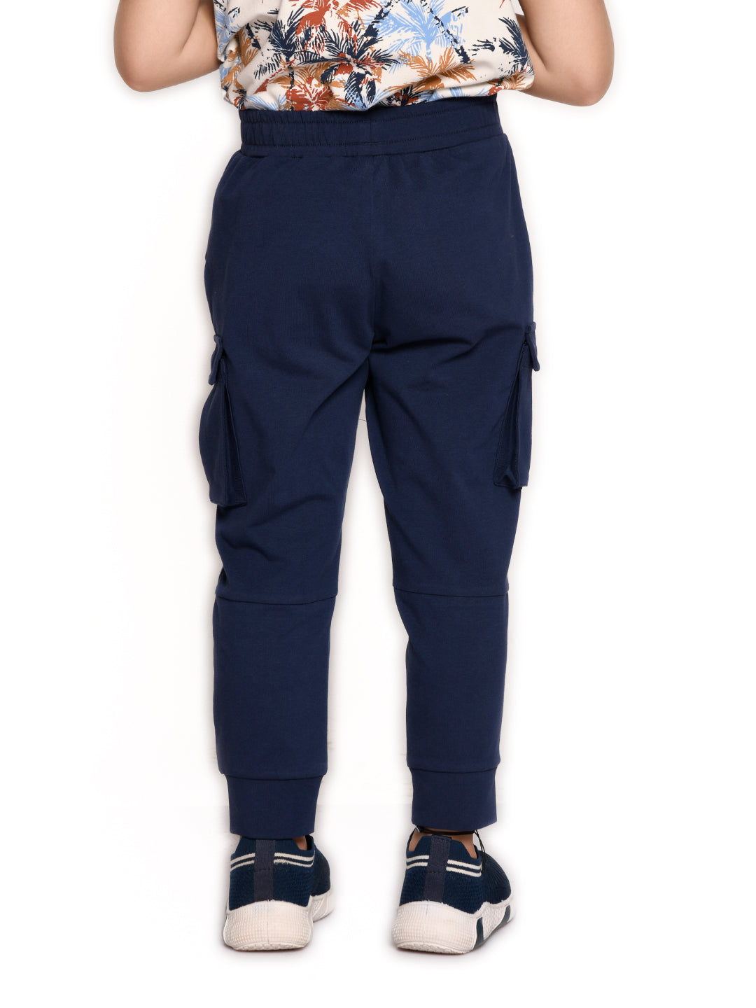 Navy Pocket Stretched Jogger for Boys