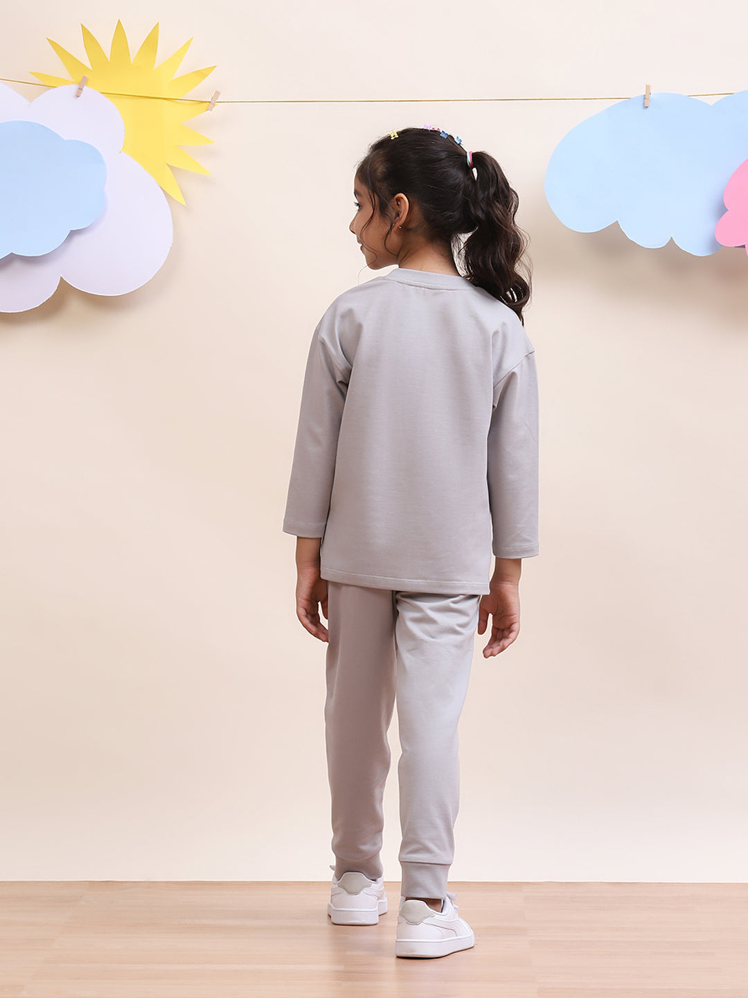 Unisex Grey Co-Ord Set for Kids