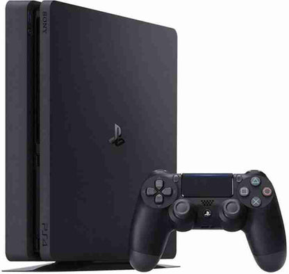 SONY Sony PlayStation 4 (PS4) Slim 500 GB with Uncharted 4, Horizon Zero Dawn (Complete Edition) and Gran Turismo Sport (Jet Black)