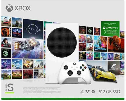 Xbox Series S Console SSD 512 GB with Starter Bundle 3 Months Game Pass Ultimate