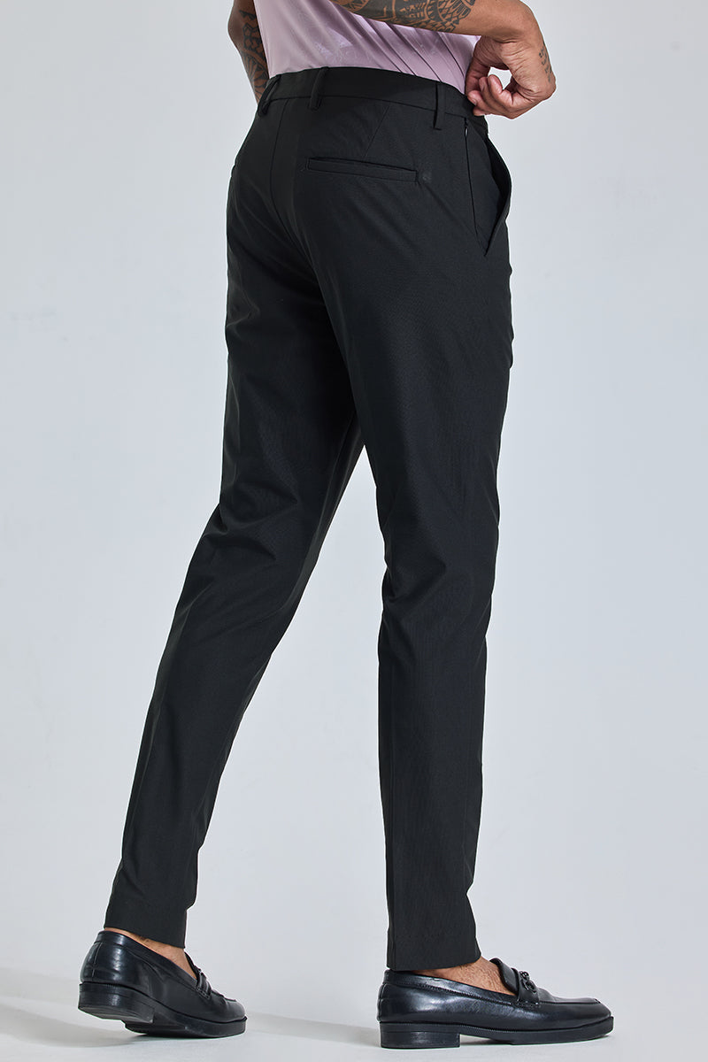 Charcoal Grey Slim Fit Stretch Trousers