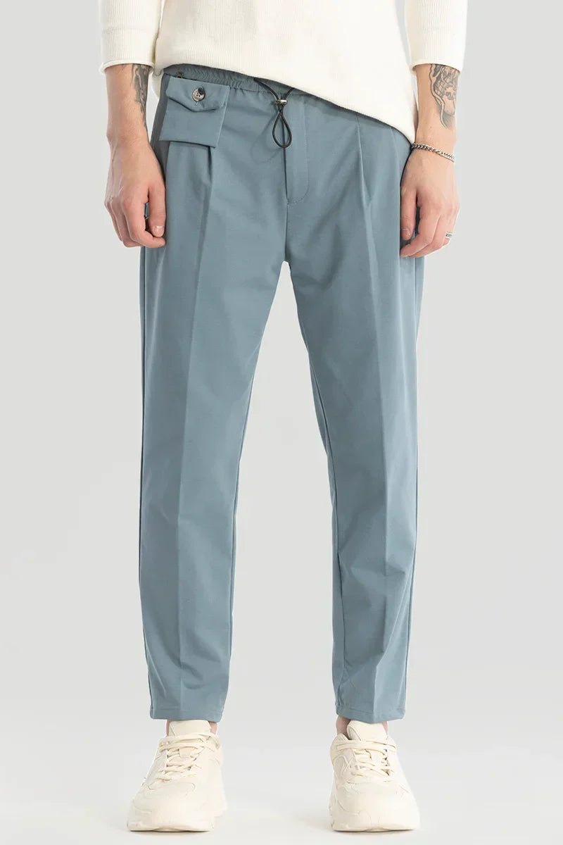 Blue Relaxed Fit Trousers