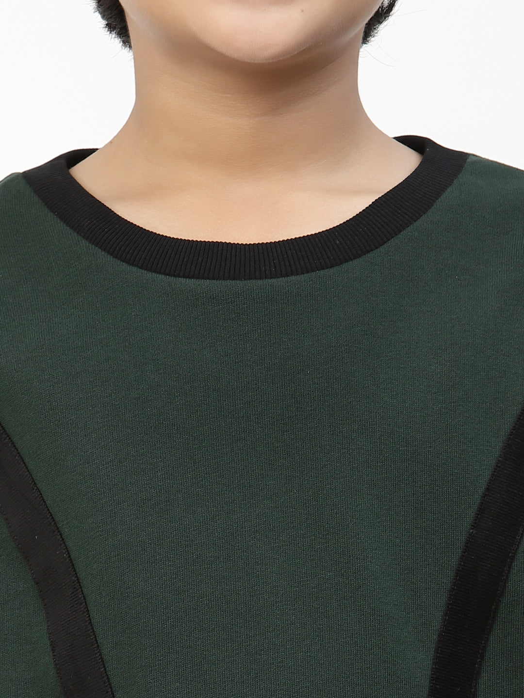 Boys Winter Sweatshirt-Dark Green