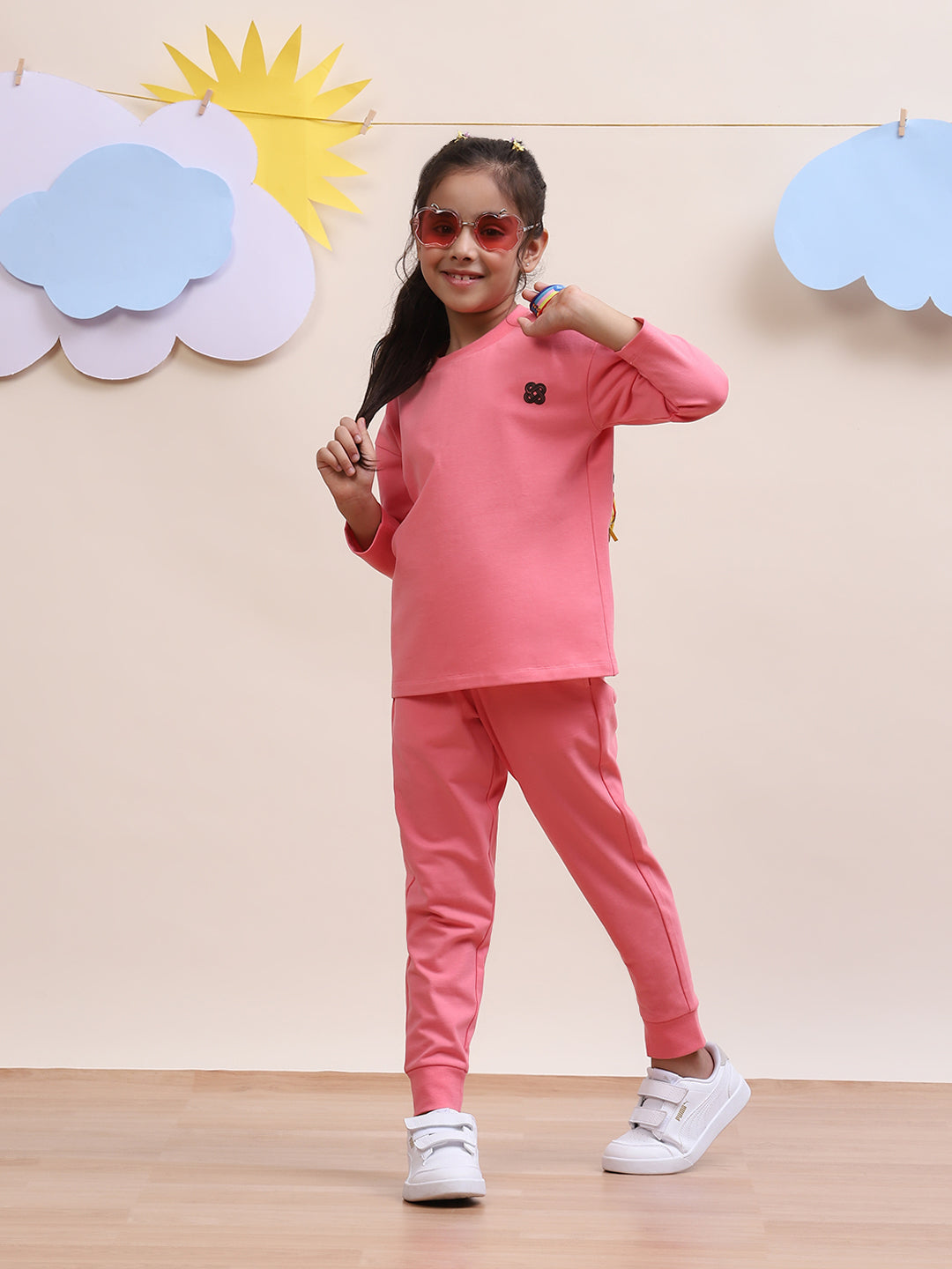 Unisex Pink Co-Ord Set for Kids