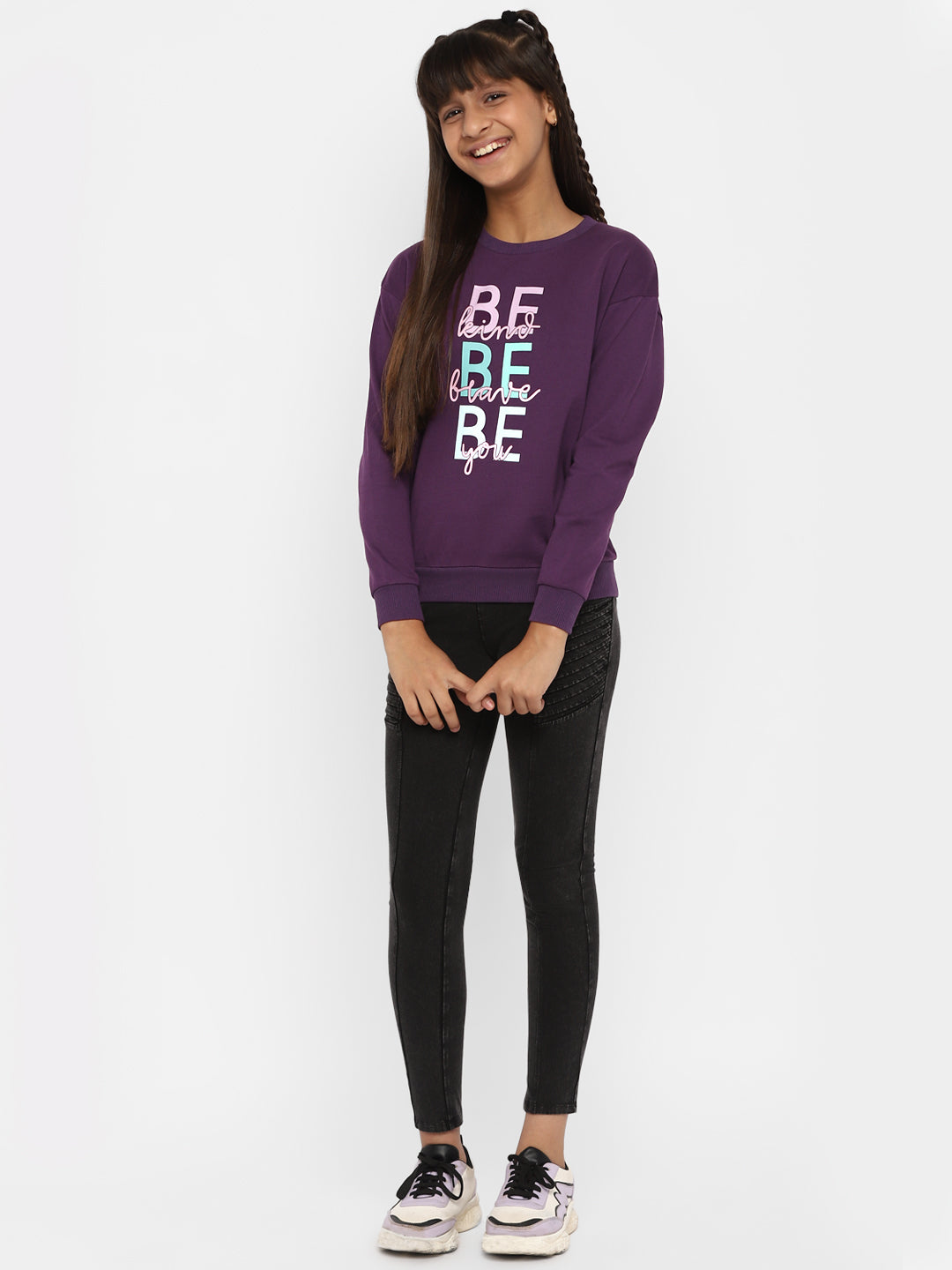 Girls-Be-Kind-Brave-You-Sweatshirt-Voilet