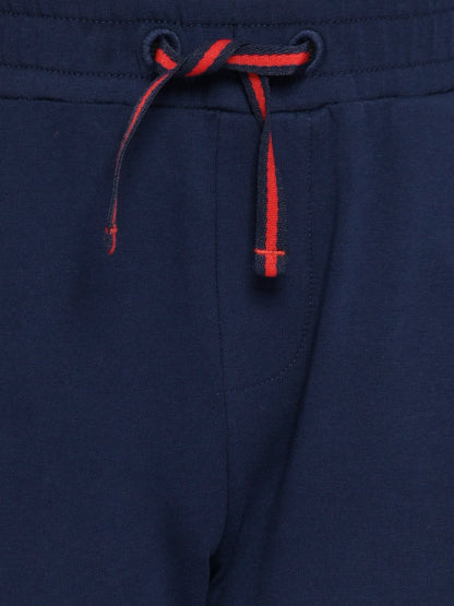 Navy Pocket Stretched Jogger for Boys