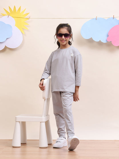 Unisex Grey Co-Ord Set for Kids