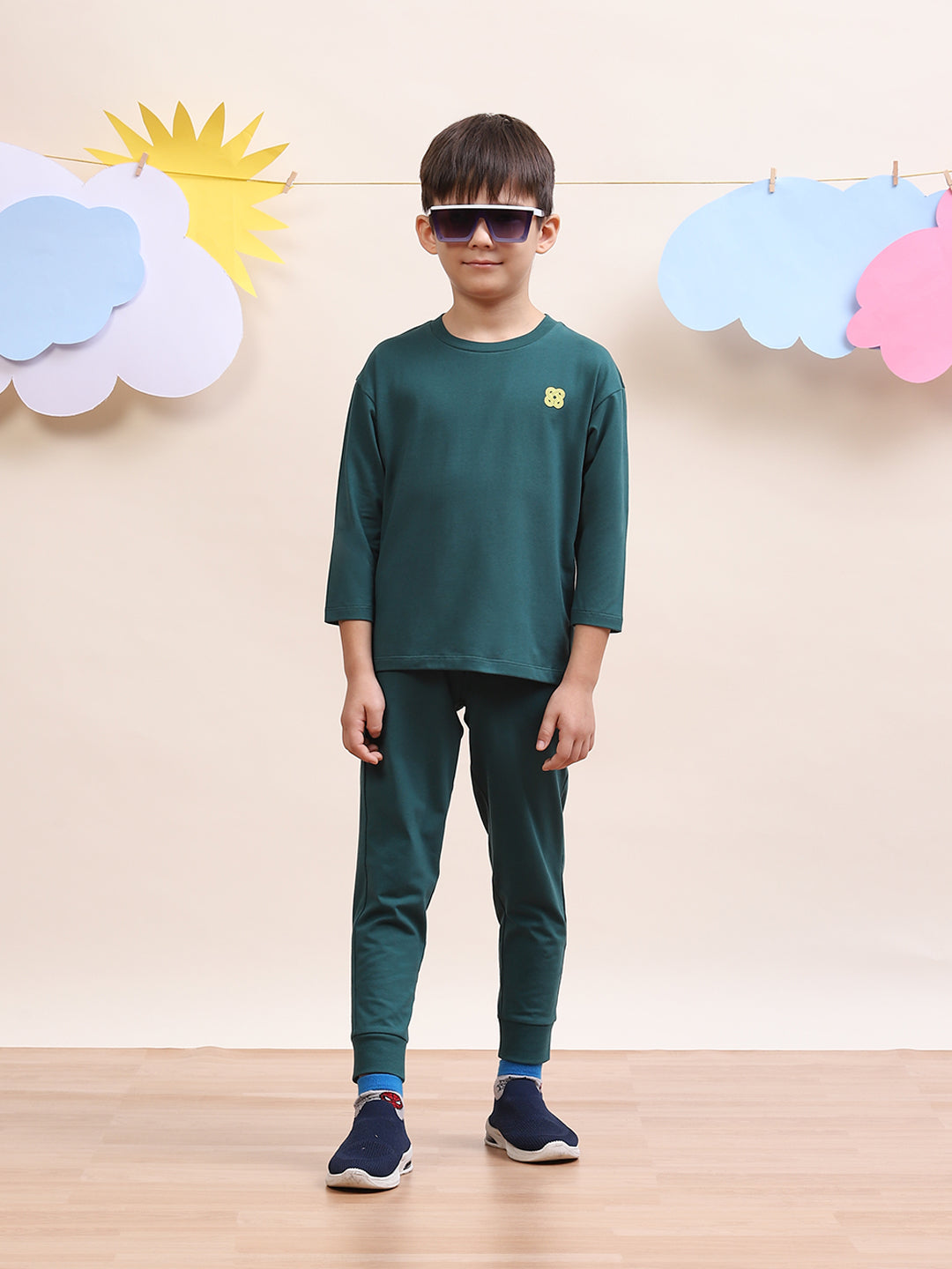 Unisex Olive Co-Ord Set for Kids