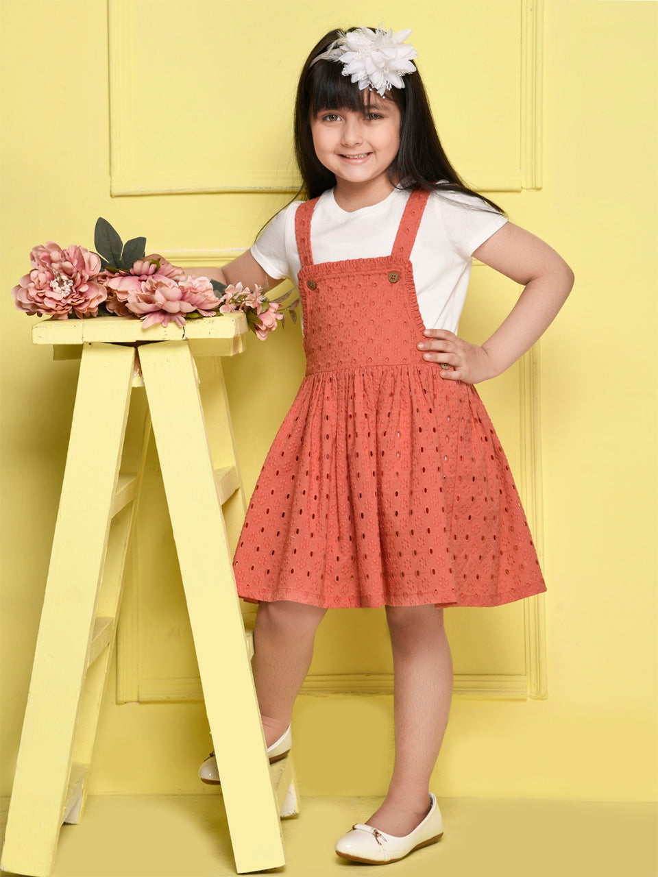 Kid Girl Polka Dot Schifili Dress