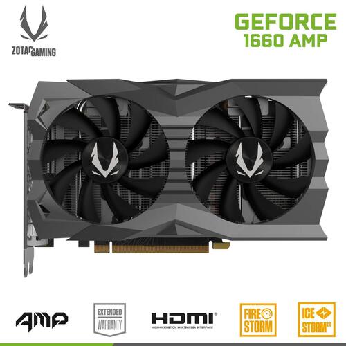 ZOTAC Gaming GeForce GTX 1660 AMP 6GB Nvidia Graphic Card