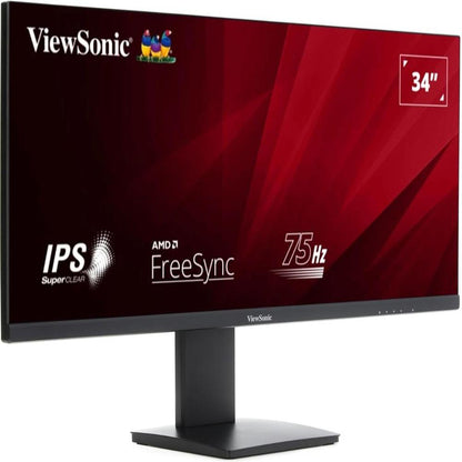 VIEWSONIC VA3456-MHDJ 34 Inch QHD 75Hz IPS Panel 104%SRGB AMD Freesync Monitor