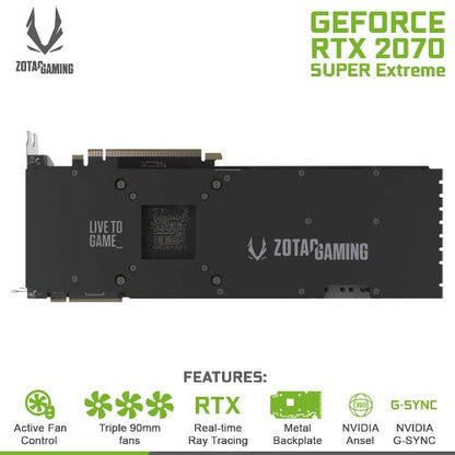 ZOTAC Gaming GeForce RTX 2070 Super AMP Extreme 8GB Nvidia Graphic Card