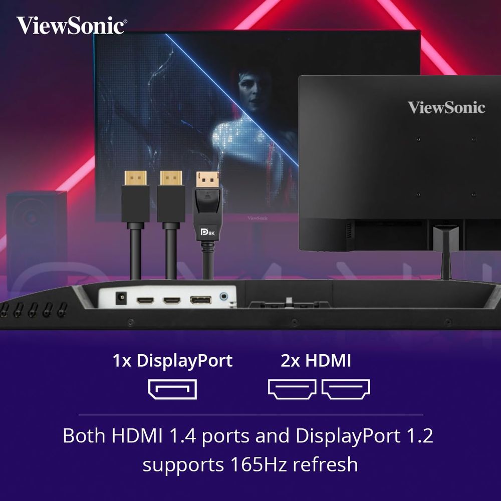 VIEWSONIC VX2779 Pro 27 Inch FHD 185Hz IPS Panel 104%SRGB 1MS AMD Freesync Gaming Monitor