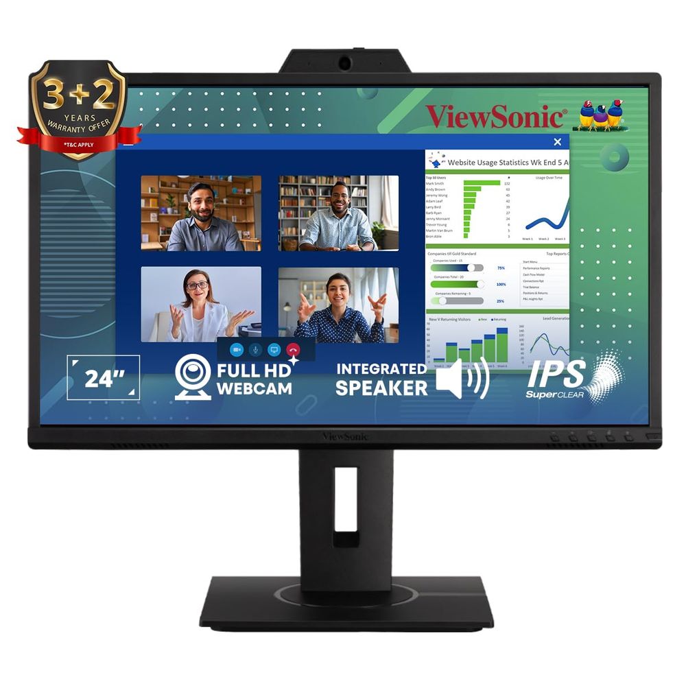 VIEWSONIC VG2440V 24 Inch FHD 60Hz IPS Panel 5MS IPS Gaming Monitor