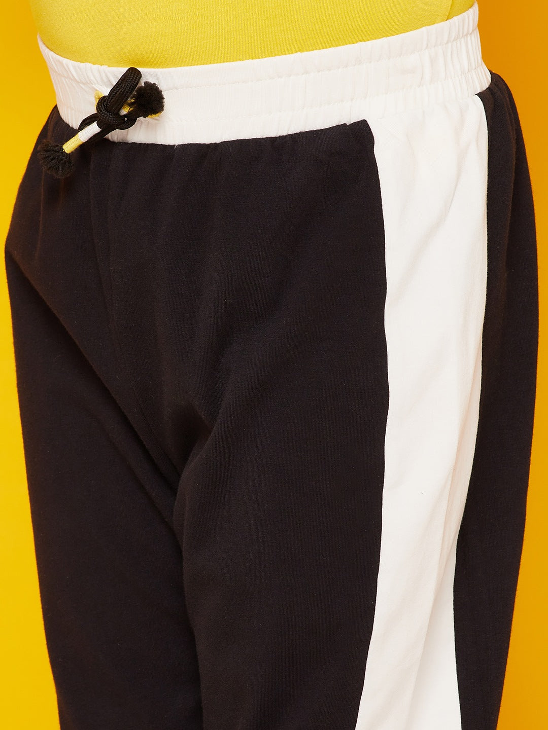 Black Stretched Joggers For Boys