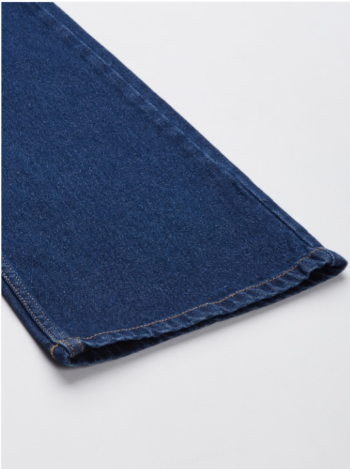 Men Indigo Boot-Cut Solid Jeans