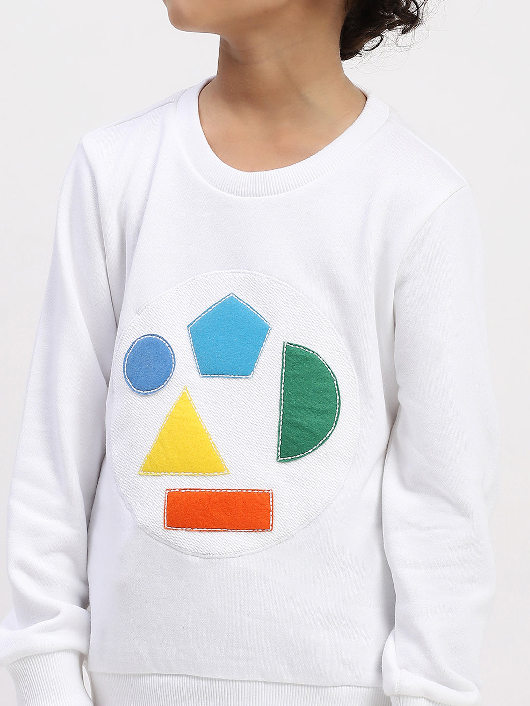 Spunkies Terry Cotton Blend Full Sleeve Graphic Sweatshirt for Boys