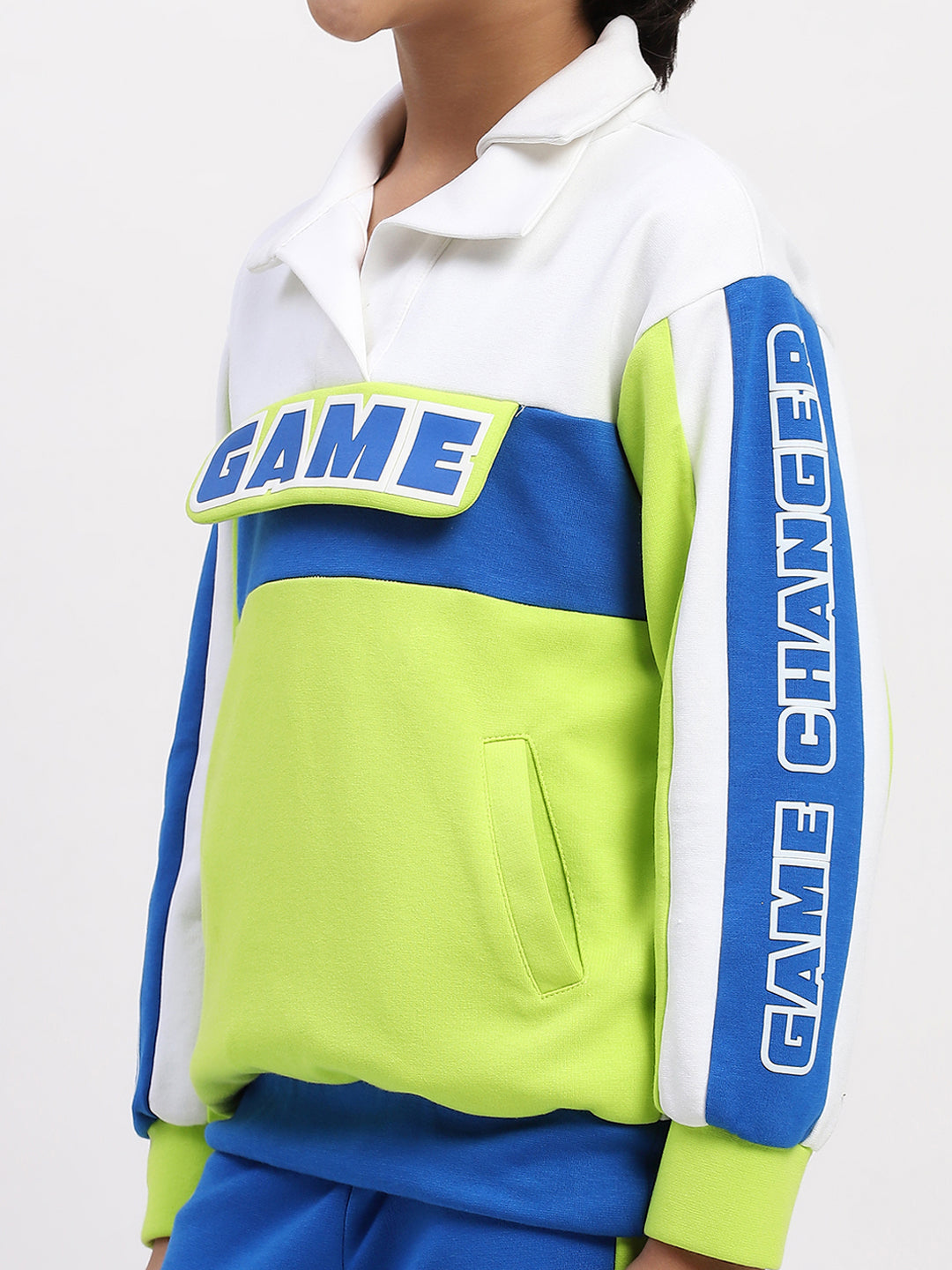 Boys' "Game Changer" Colorblock Tracksuit - Bold & Sporty Two-Piece Set