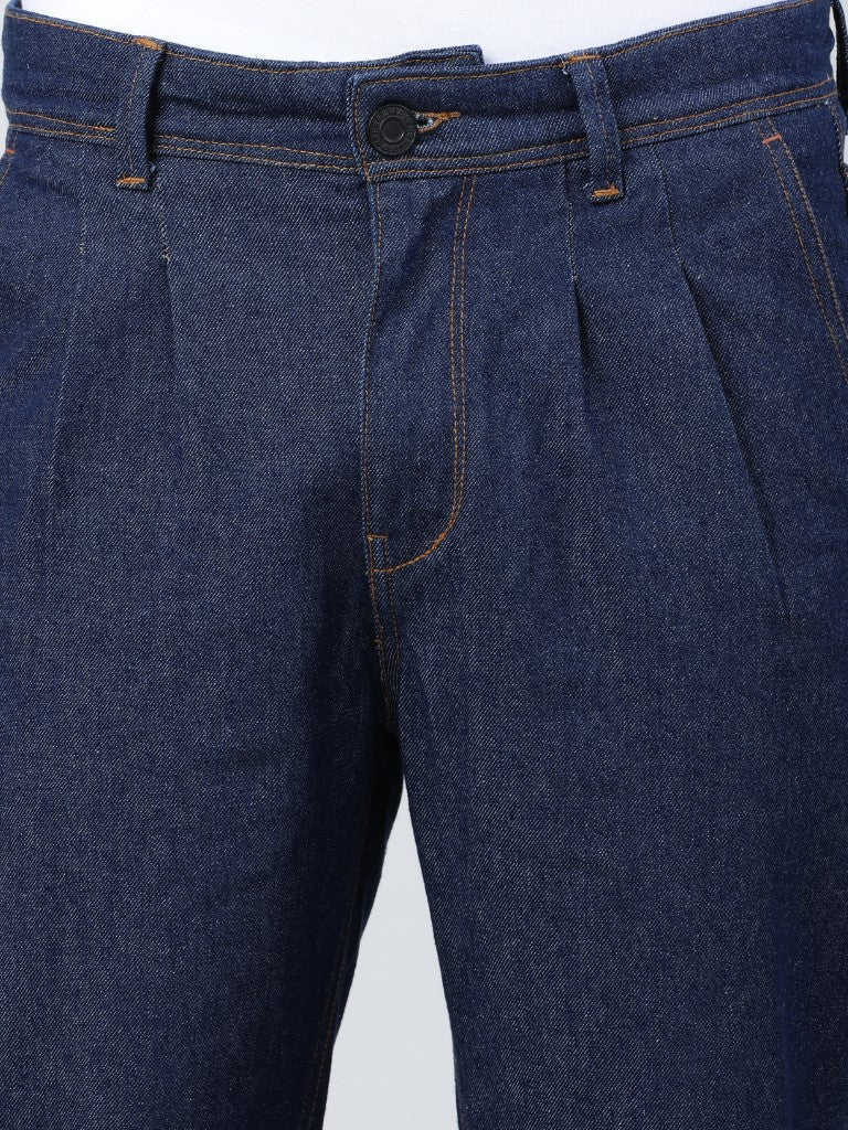 Mens comfy tapered fit denim trouser