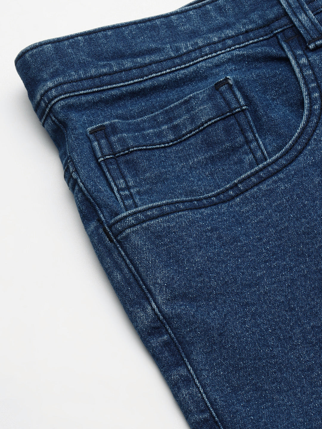 Men Blue Boot-Cut Solid Jeans