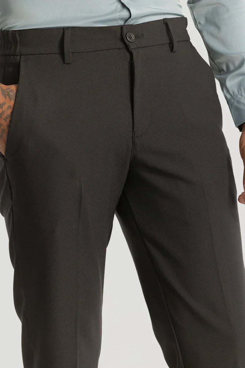 Charcoal Grey Slim Fit Trousers