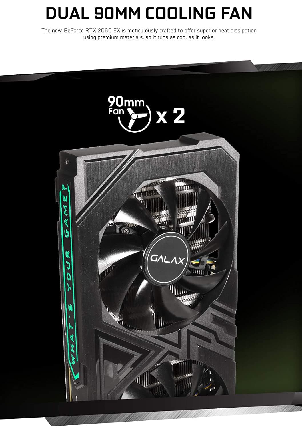 GALAX GeForce RTX 2060 EX (1-Click OC) 6GB Nvidia Graphic Card