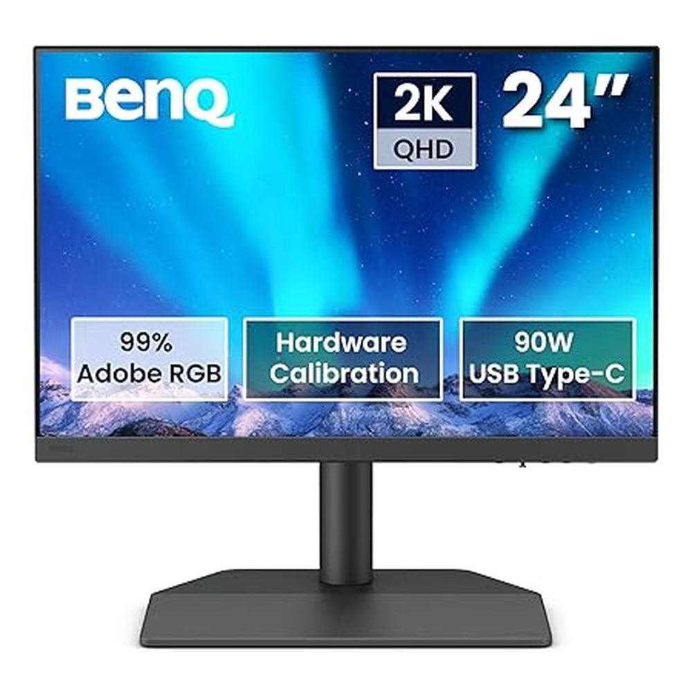 BENQ SW24Q 24 Inch FHD 60Hz IPS Panel 100%SRGB 5MS Professional Monitor