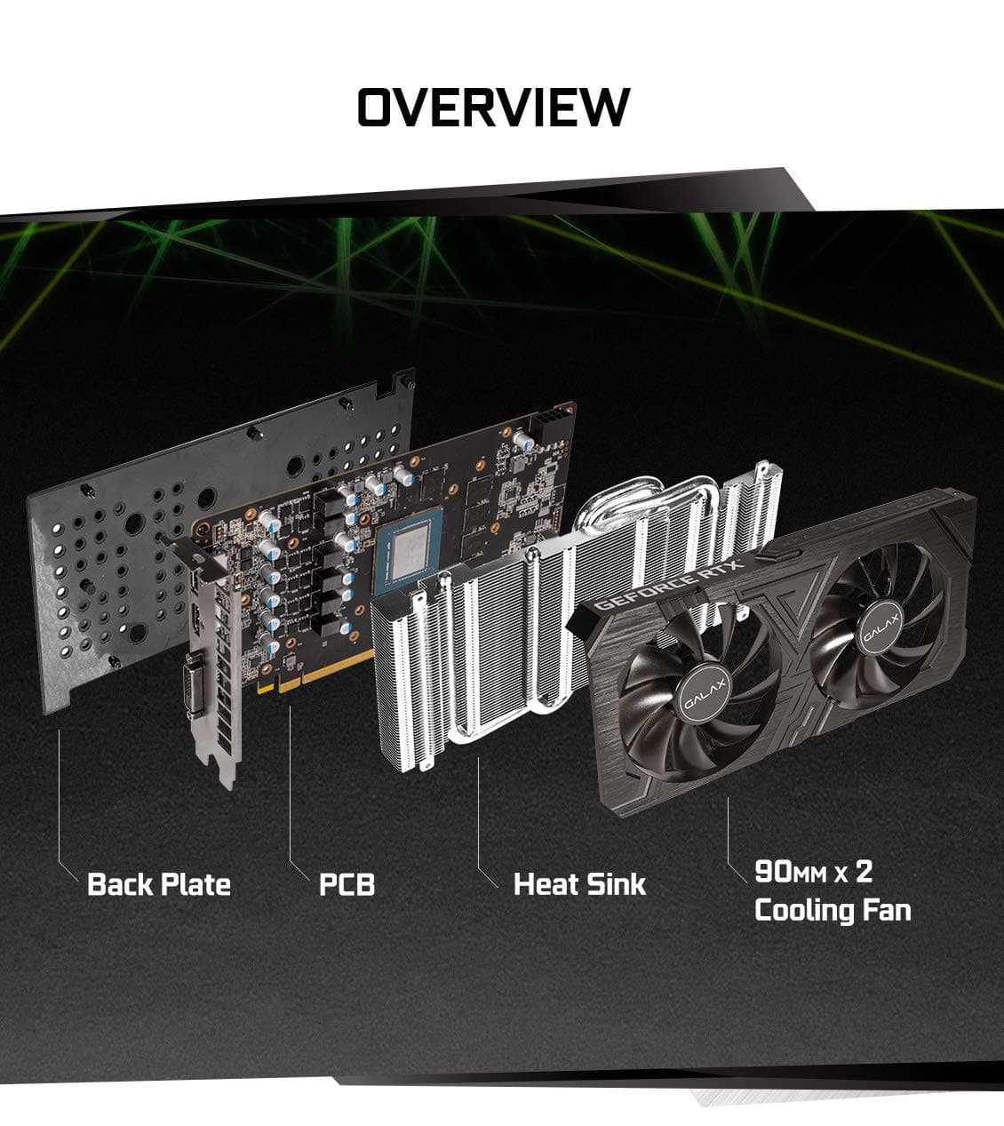 GALAX GeForce RTX 2060 EX (1-Click OC) 6GB Nvidia Graphic Card