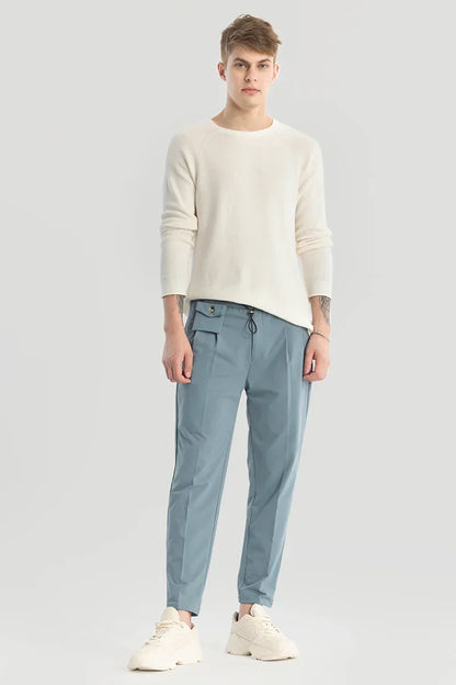 Blue Relaxed Fit Trousers