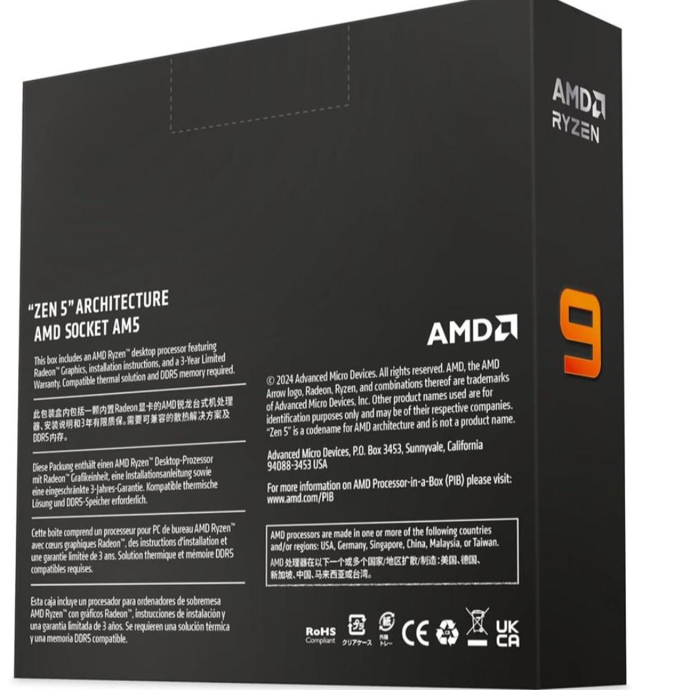 AMD Ryzen 9 9950X 9th Generation Processor ( 5.7 GHz / 16 Cores / 32 Threads )