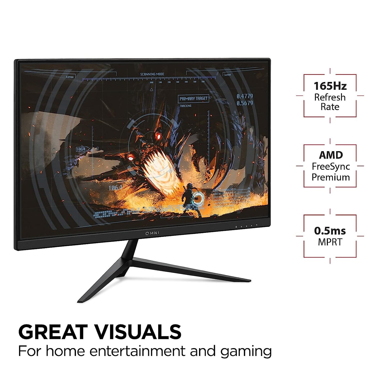 VIEWSONIC VX2428 24 Inch FHD 180Hz IPS Panel 104% SRGB 0.5MS AMD Freesync IPS Gaming Monitor