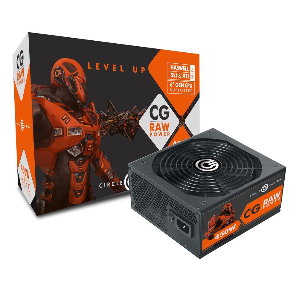 CIRCLE APFC Raw Power 450W ATX 2.0 Fully Modular Power Supply