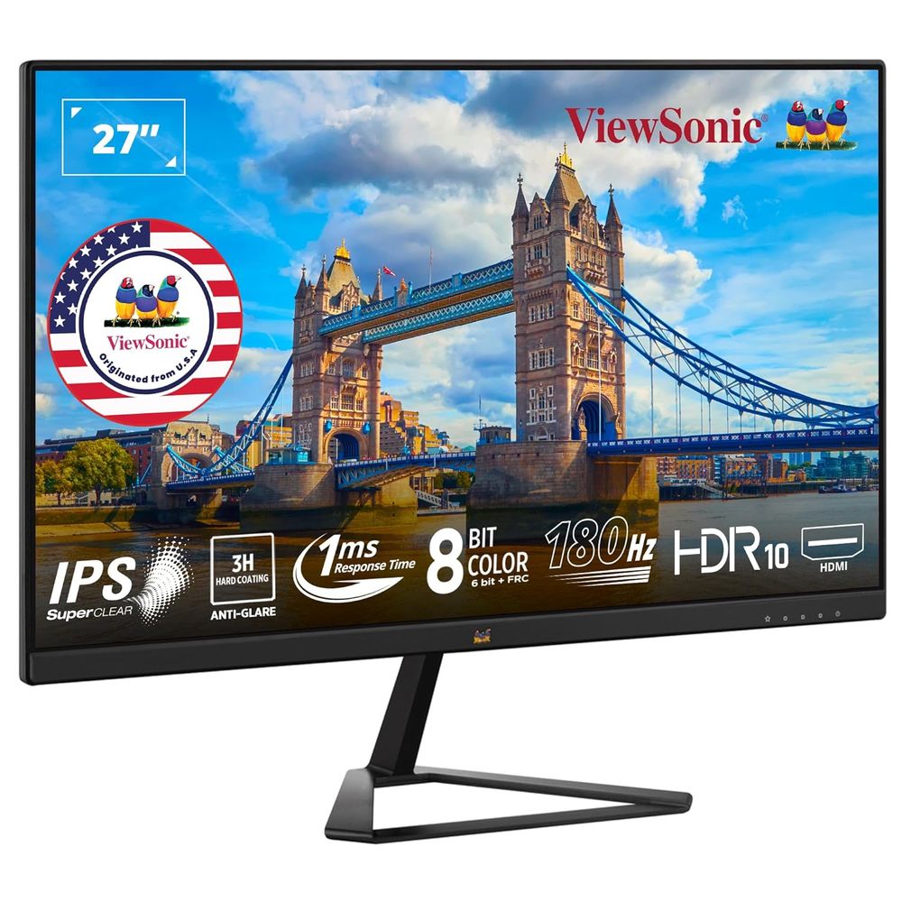 VIEWSONIC VX2779 Pro 27 Inch FHD 185Hz IPS Panel 104%SRGB 1MS AMD Freesync Gaming Monitor