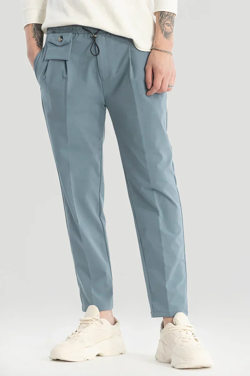 Blue Relaxed Fit Trousers