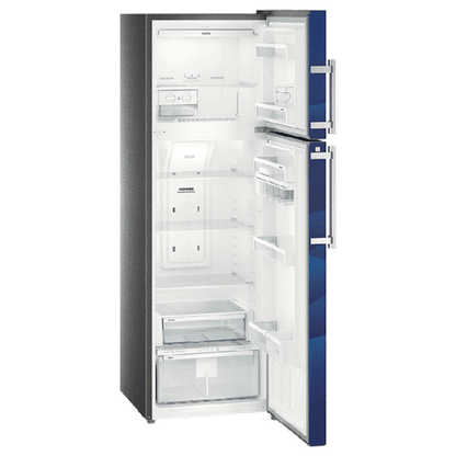 LIEBHERR 346 Litres 3 Star Frost Free Double Door Refrigerator with Forced Air Cooling (TCB 3540, Blue Landscape)