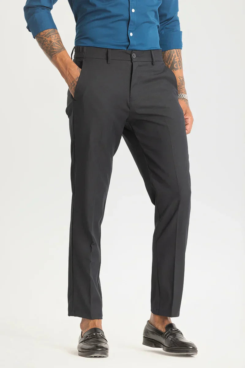 Charcoal Grey Slim Fit Stretch Trouser