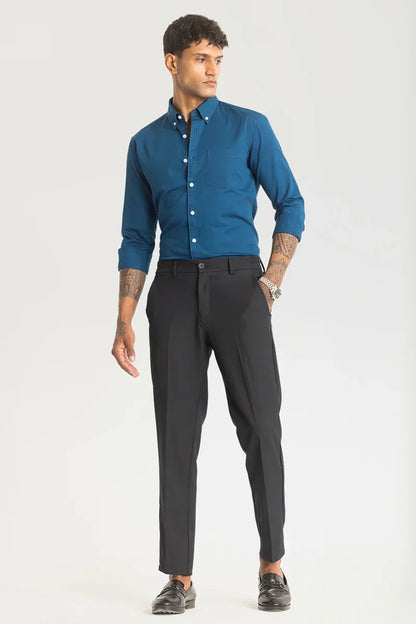 Charcoal Grey Slim Fit Stretch Trouser