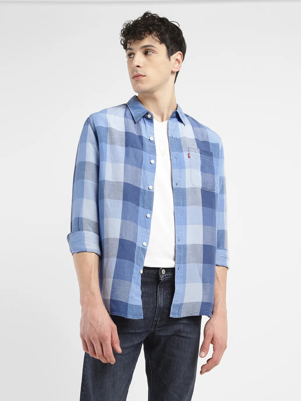 Men's Checkered Slim Fit Shirt