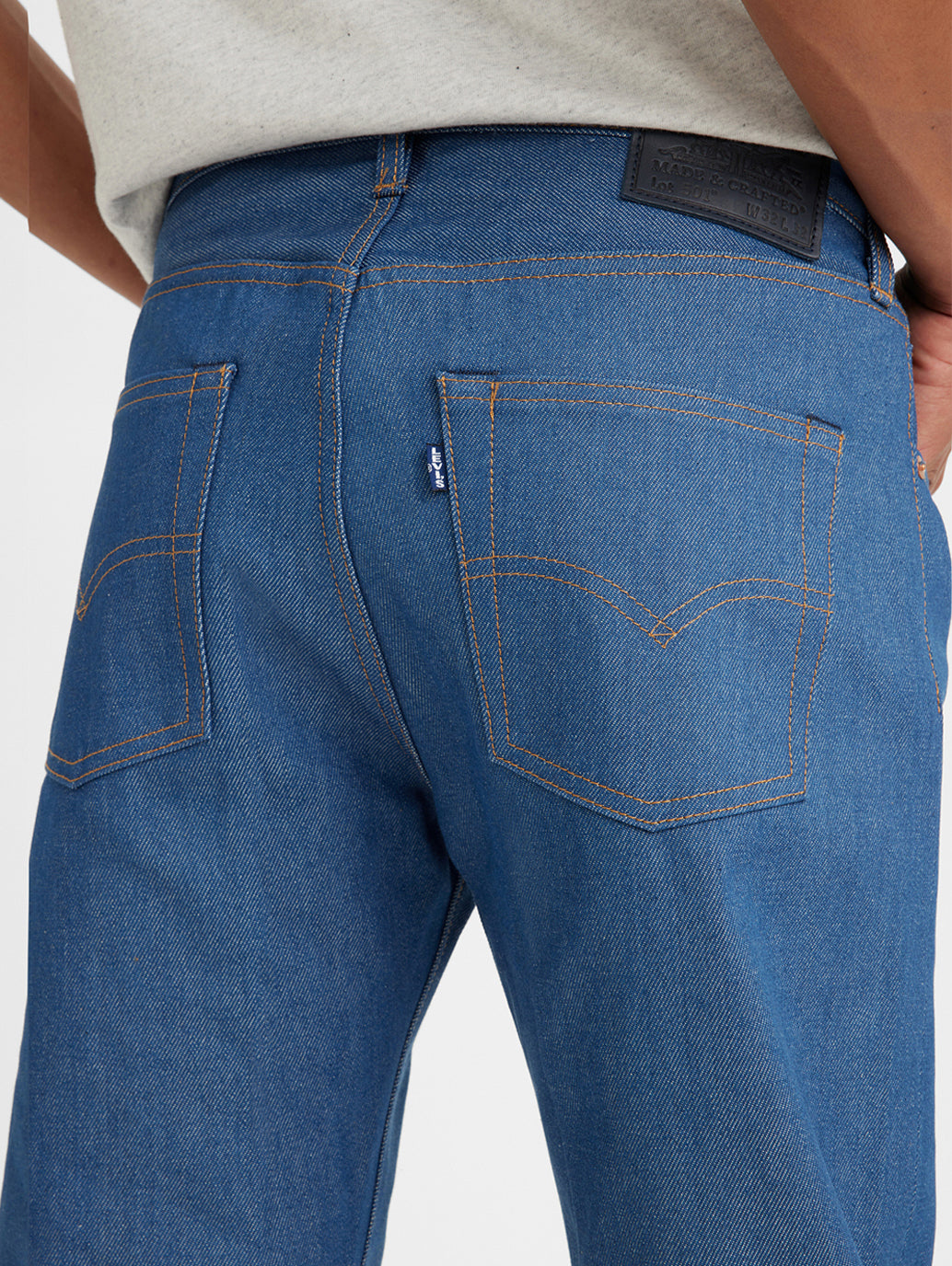 Men's 501 Blue Regular Fit Button Fly Jeans