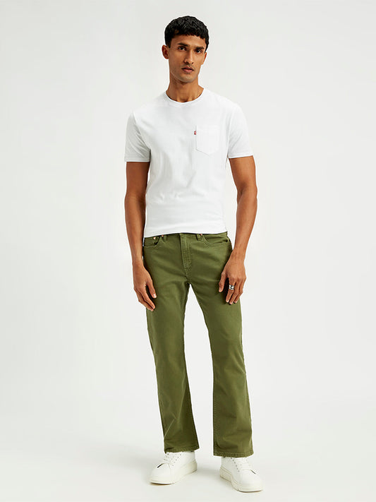 Men's 527 Slim Bootcut Fit Olive Jeans