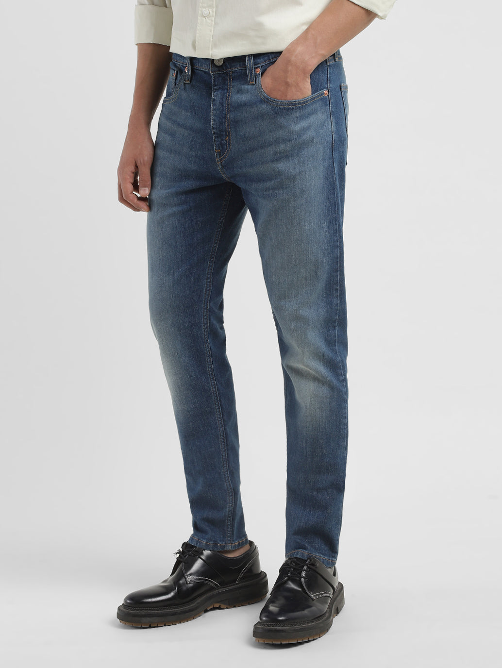 Men's 512 Dark Blue Slim Tapered Fit Jeans