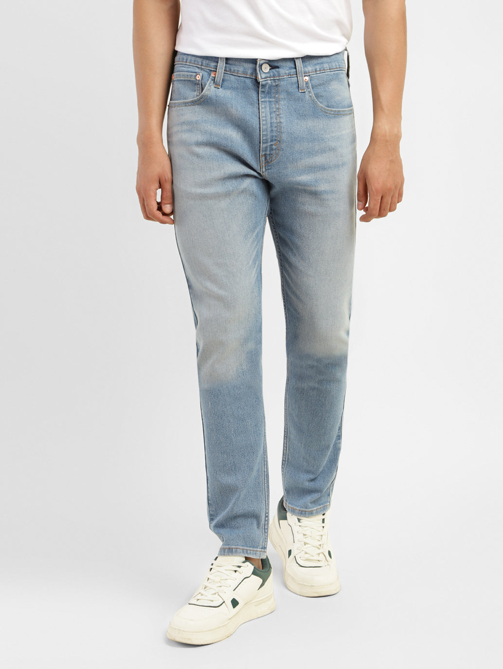 Men's 512 Light-Blue Slim Tapered Fit Jeans