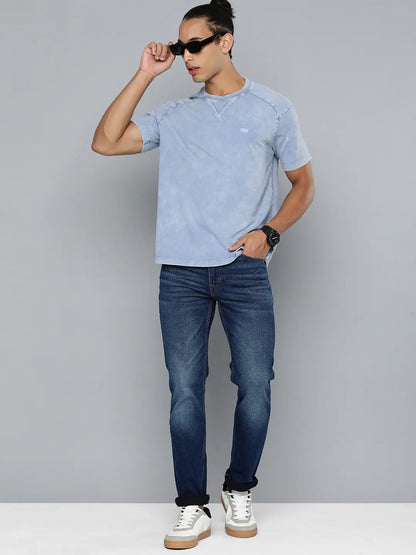 Men's Solid Round Neck T-shirt