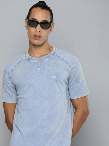 Men's Solid Round Neck T-shirt